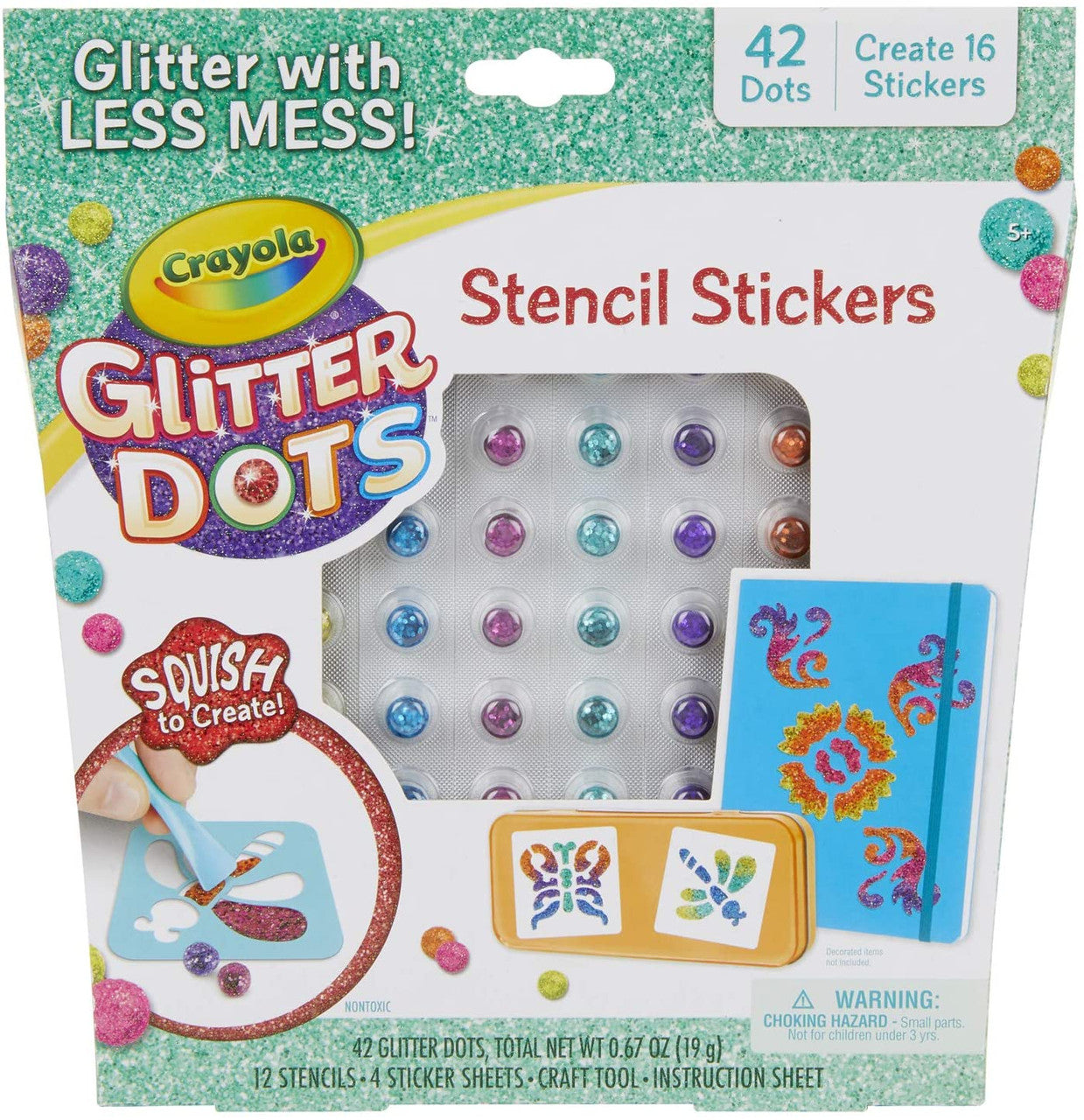Crayola Glitter Dots Sticker Stencils