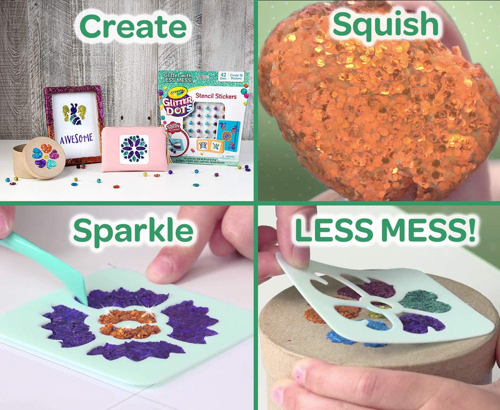 Crayola Glitter Dots Sticker Stencils