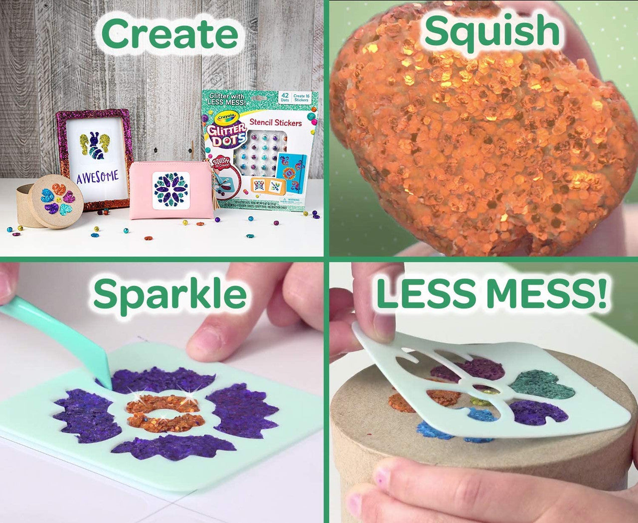 Crayola Glitter Dots Sticker Stencils