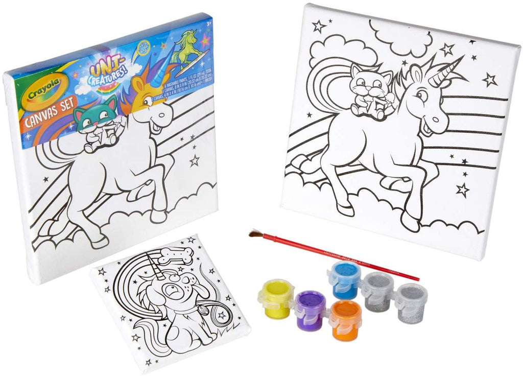 Crayola 54-1068 Unicreatures Paint and Canvas Set