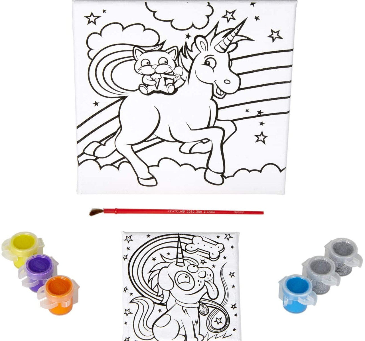 Crayola 54-1068 Unicreatures Paint and Canvas Set