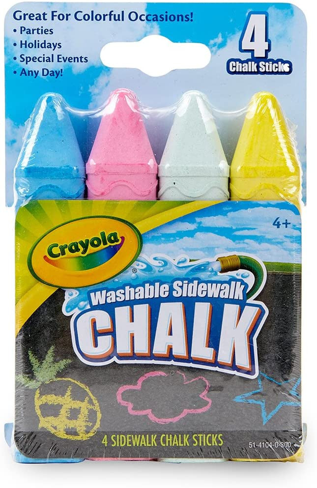 Crayola 4 ct. Washable Sidewalk Chalk
