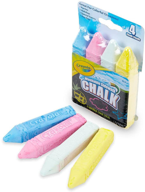 Crayola 4 ct. Washable Sidewalk Chalk