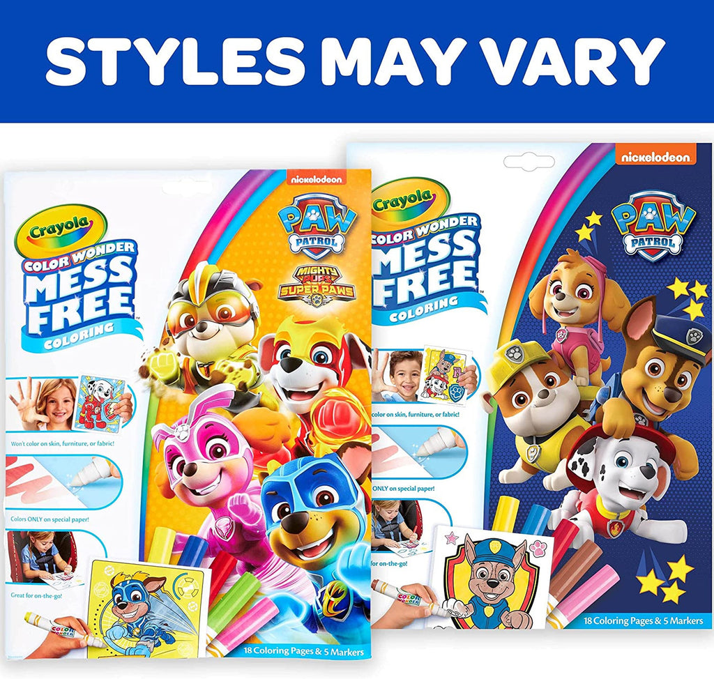 Crayola 75-7007 Color Wonder Coloring Pad & Markers, Paw Patrol