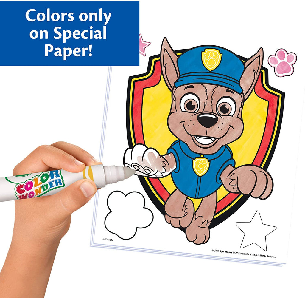 Crayola 75-7007 Color Wonder Coloring Pad & Markers, Paw Patrol