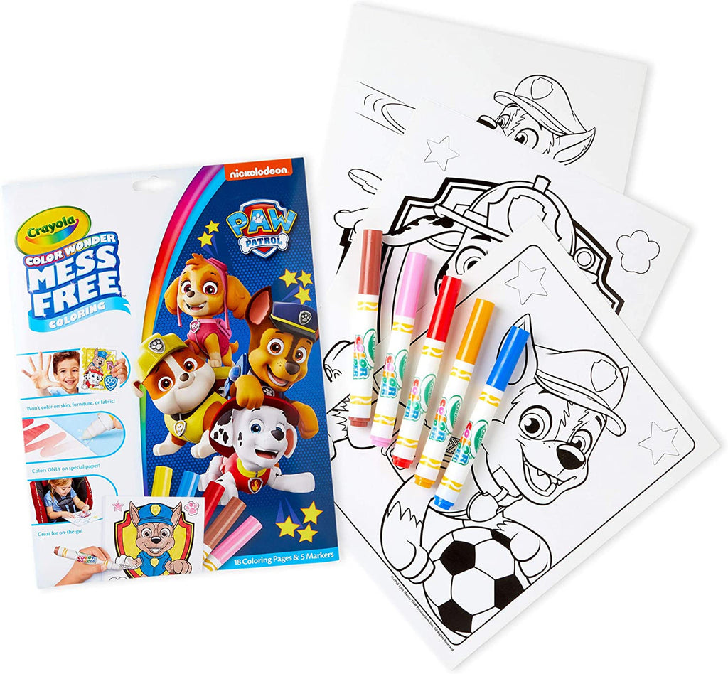 Crayola 75-7007 Color Wonder Coloring Pad & Markers, Paw Patrol