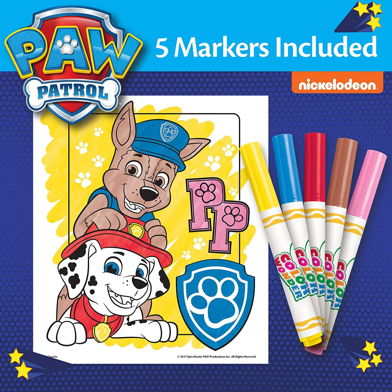 Crayola 75-7007 Color Wonder Coloring Pad & Markers, Paw Patrol