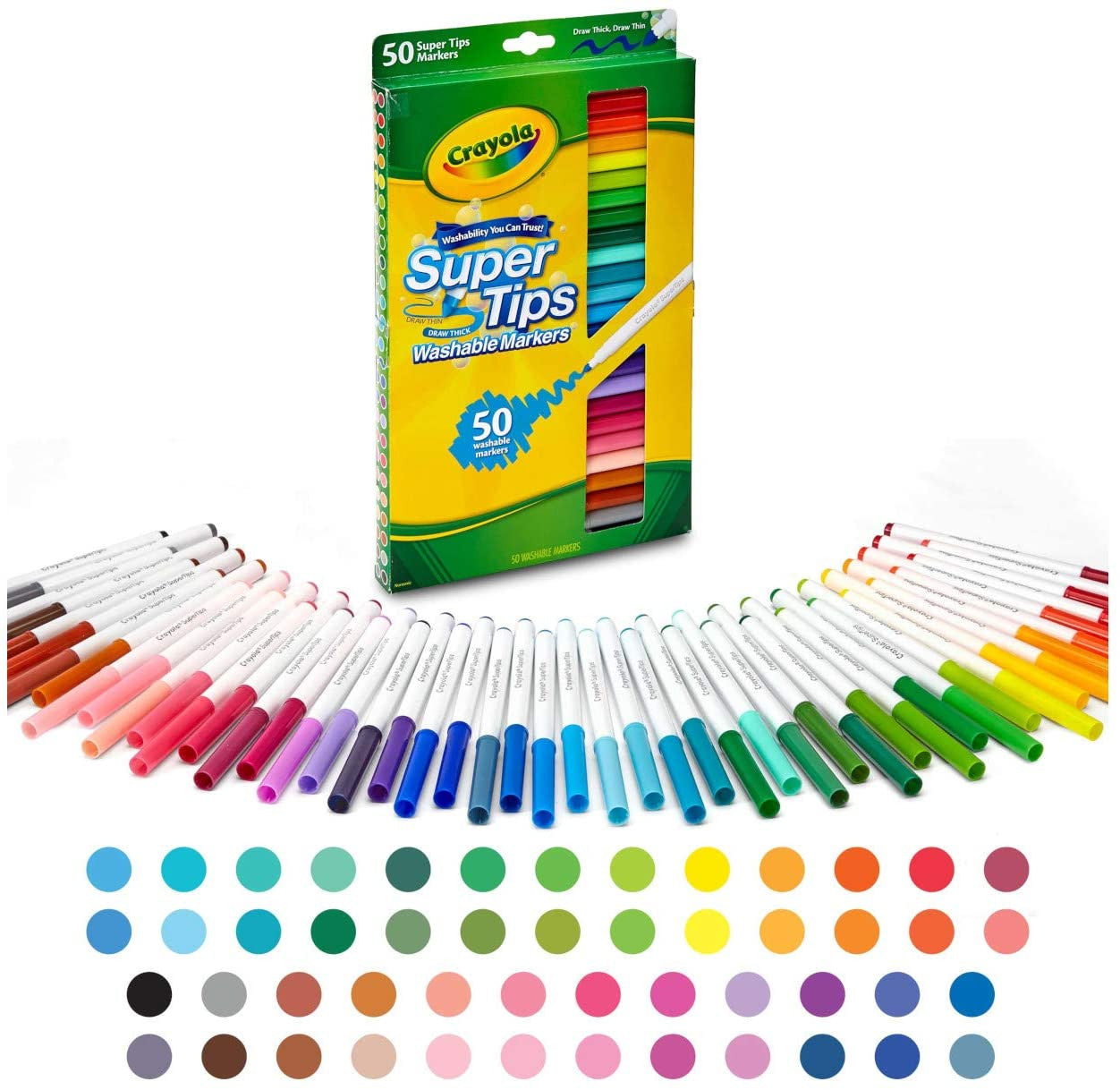 Crayola 58-5050 50 ct. Washable Super Tips Markers