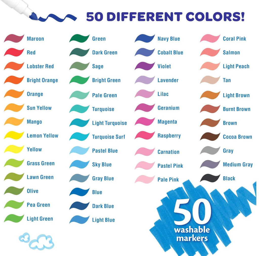 Crayola 58-5050 50 ct. Washable Super Tips Markers
