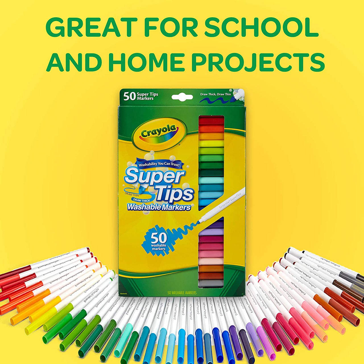 Crayola 58-5050 50 ct. Washable Super Tips Markers