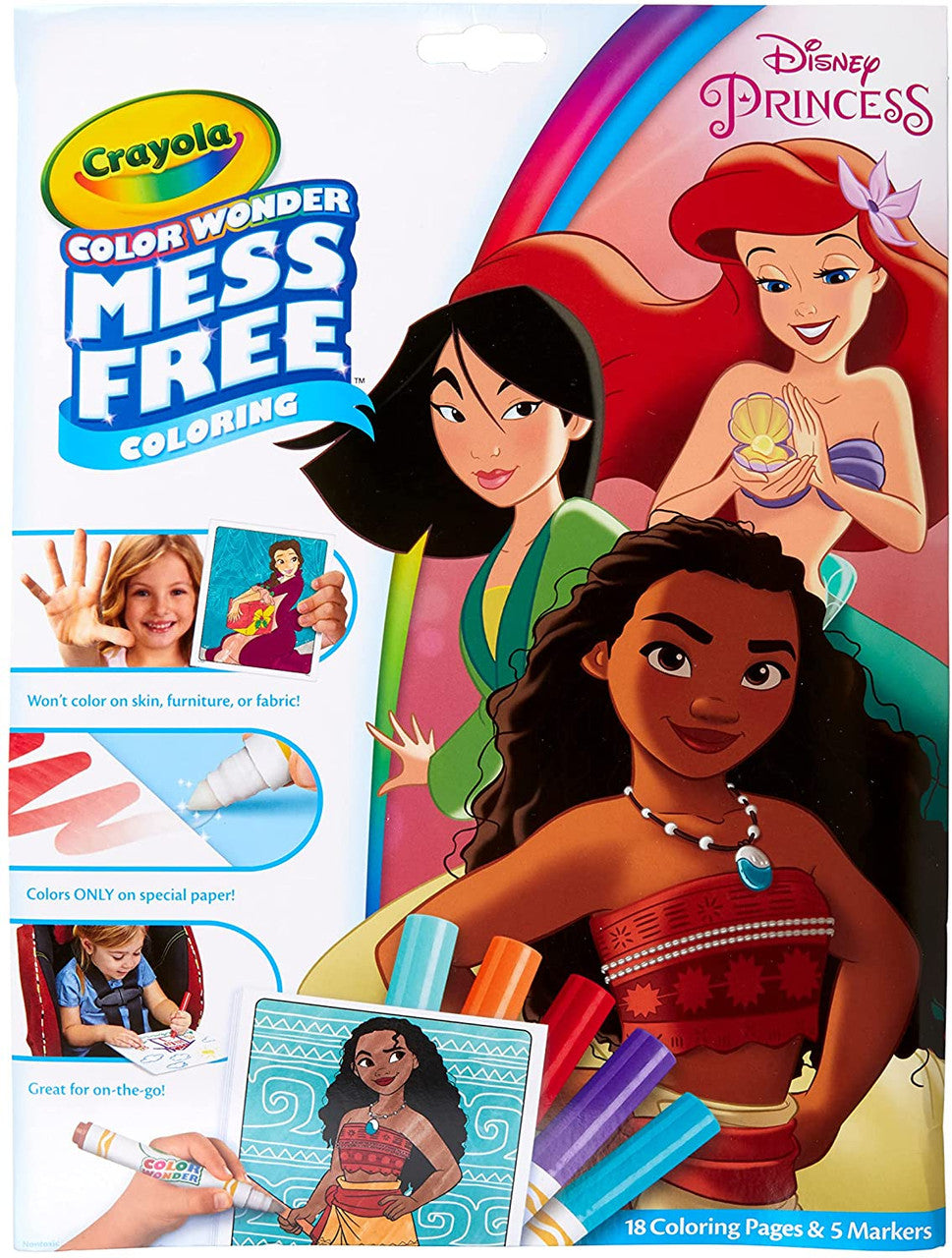 Crayola 75-7003 Color Wonder Coloring Pad & Markers, Princess