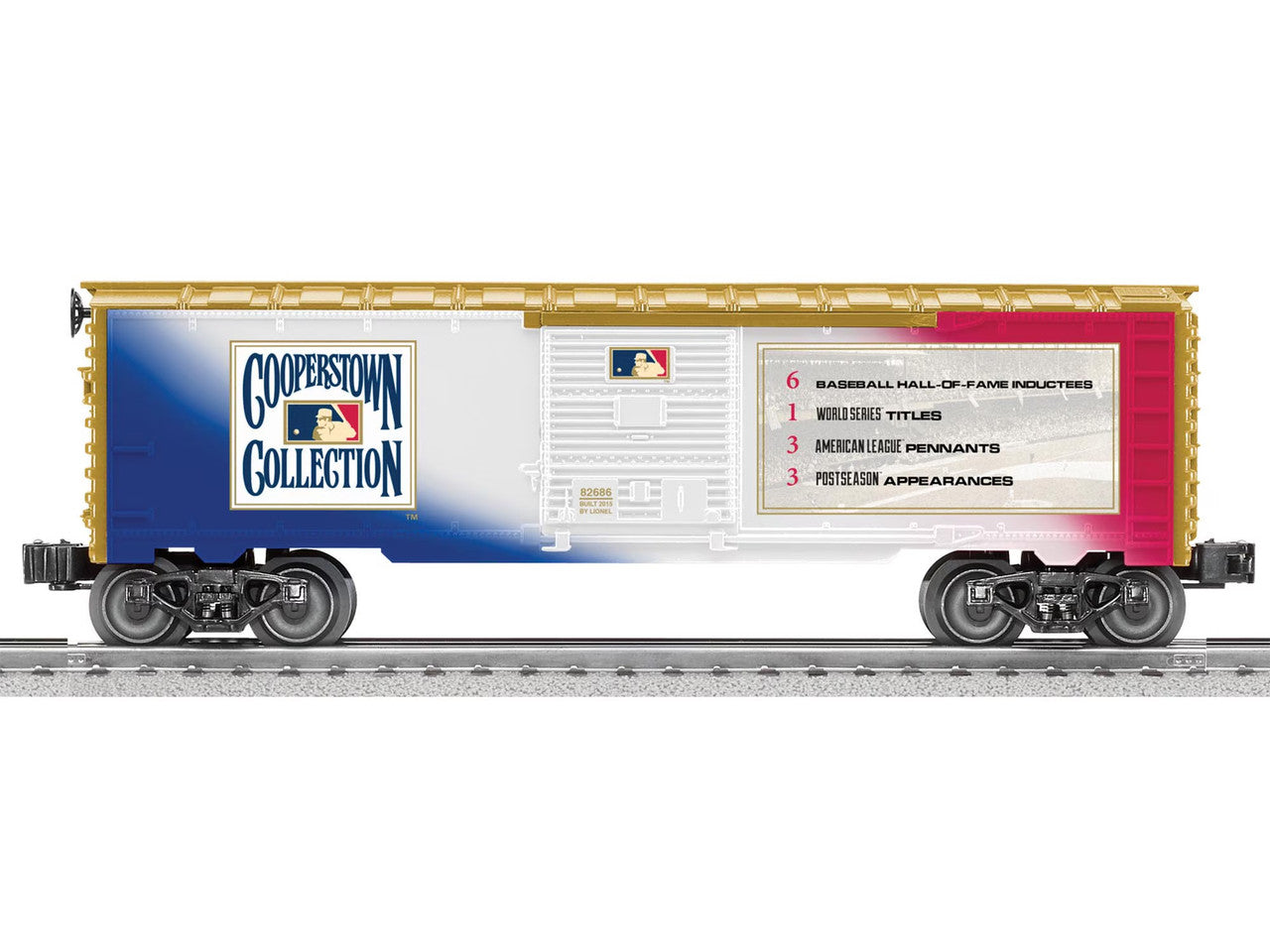 Lionel 6-82686 O Gauge USA MLB Cooperstown Washington Senators Boxcar