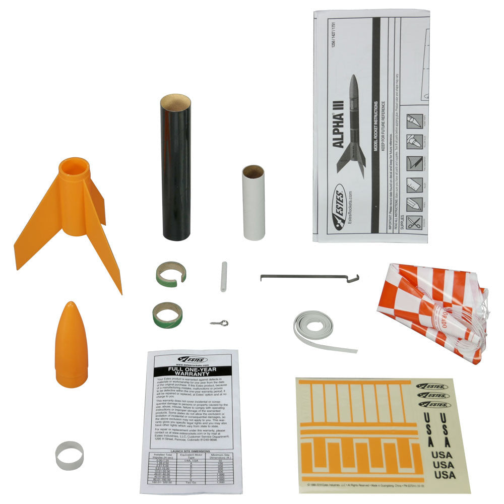 Estes 1256 Alpha III Rocket E2X
