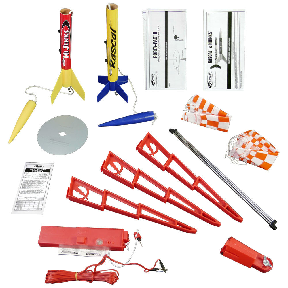 Estes 1499 Rascal/HiJinks Launch Set/2 Rockets E2X