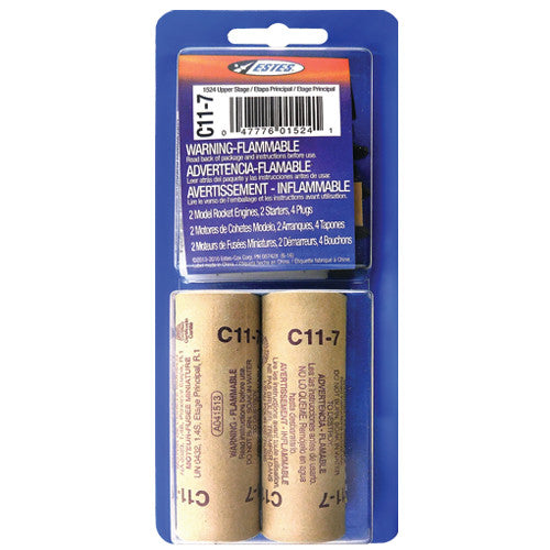 Estes 1524 C11-7 Engines - 2 Pack