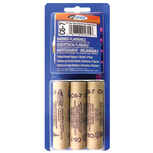 Estes 1615 C6-7 Engines - 3 Pack