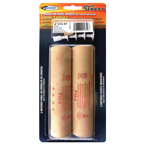 Estes 1650 F15-0 29mm Engines - 2 Pack