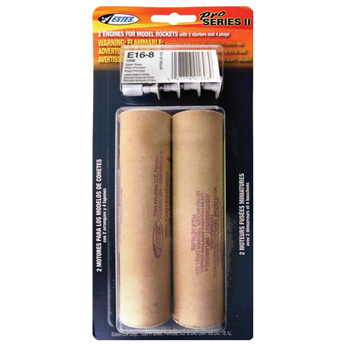 Estes 1698 E16-8 29mm Engines - 2 Pack