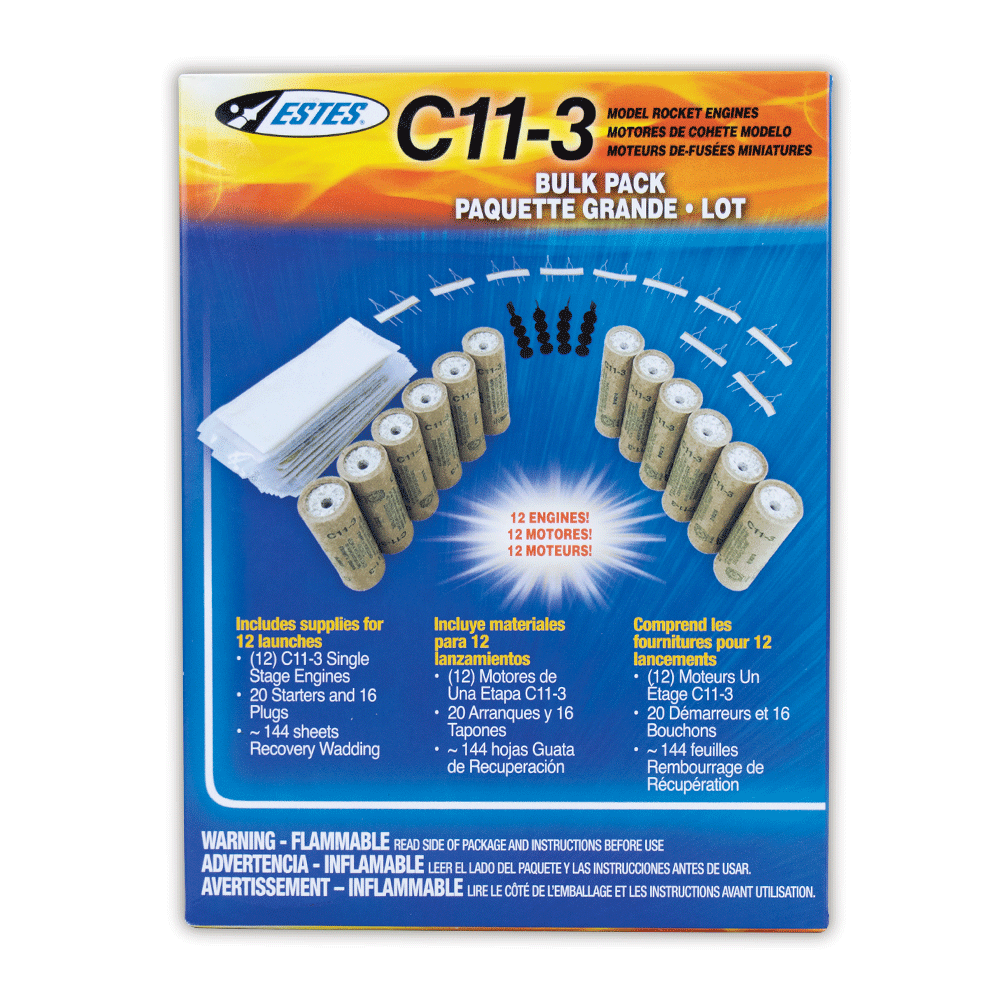 Estes 1726 C11-3 Engines - 12 Pack