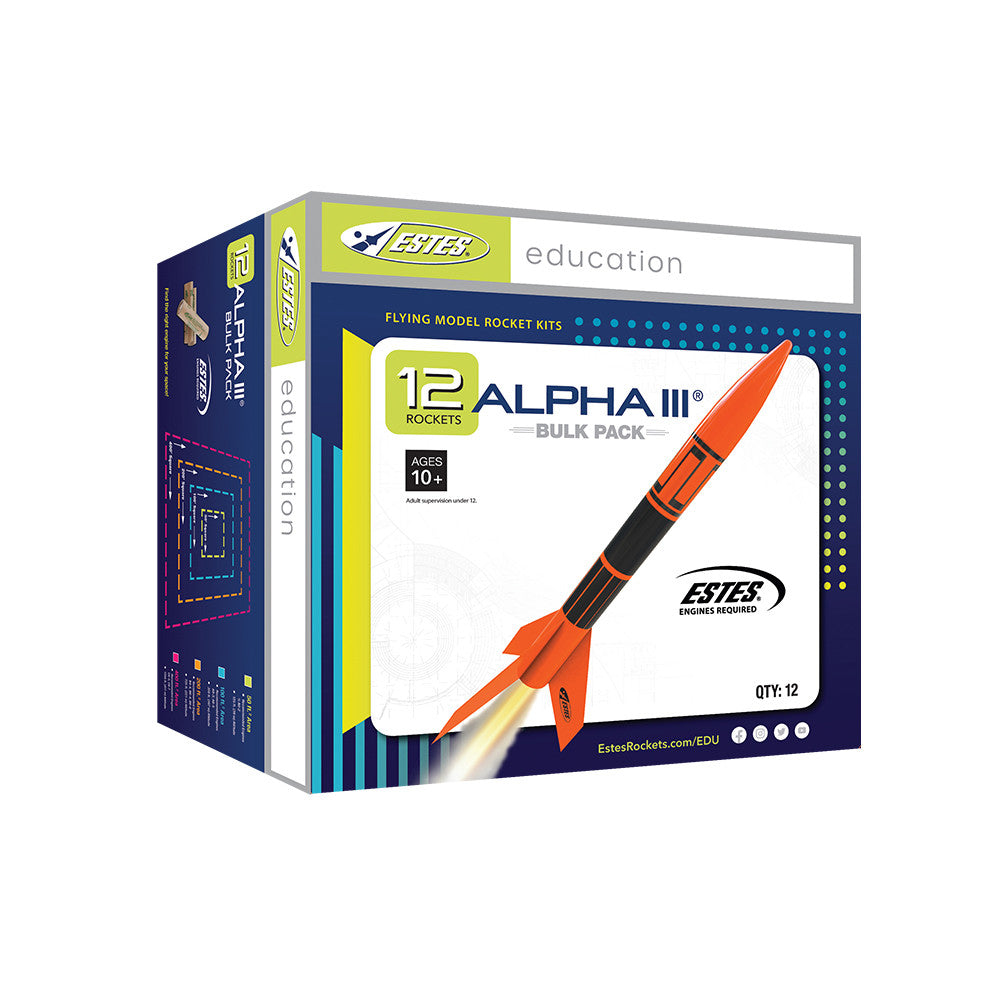 Estes 1751 Alpha III Bulk Pack E2X - 12 Pack