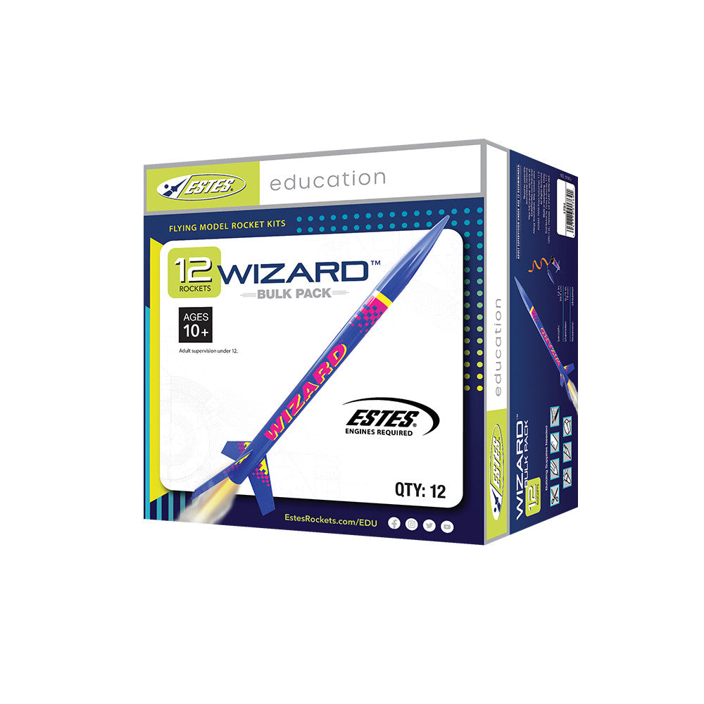 Estes 1754 Wizard Bulk Pack - Skill 1 - 12 Pack