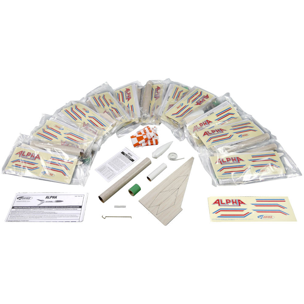 Estes 1756 Alpha Bulk Pack - Skill 1 - 12 Pack