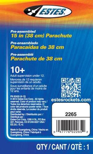 Estes 2265 15'' Parachute