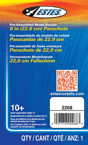 Estes 2268 9" Parachute