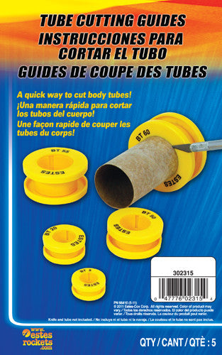 Estes 2315 Tube Cutting Guides - 5 Sets