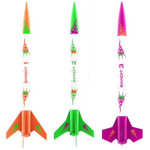 Estes 2435 3 Bandits Rockets E2X