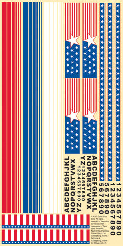 Estes 3170 Waterslide Decal Set