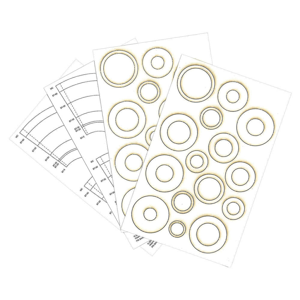 Estes 3179 Laser Cut Centering Rings & Paper Adapters - 4 Pack