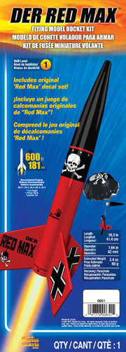 Estes 651 Der Red Max Rocket - Skill 1
