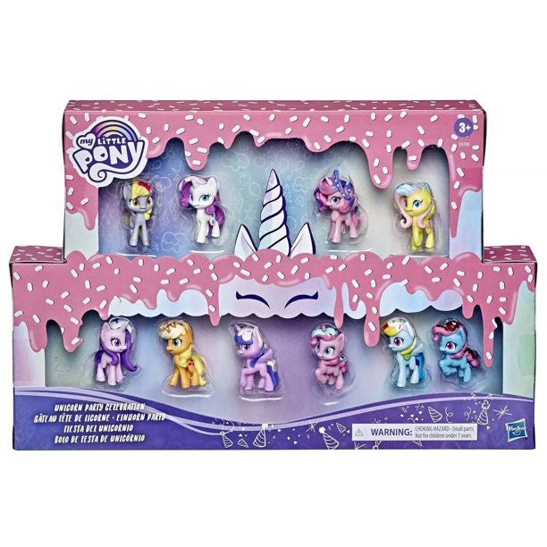 Hasbro 72666 My Little Pony Unicorn Party Celebration Mini Figure 10-Pack