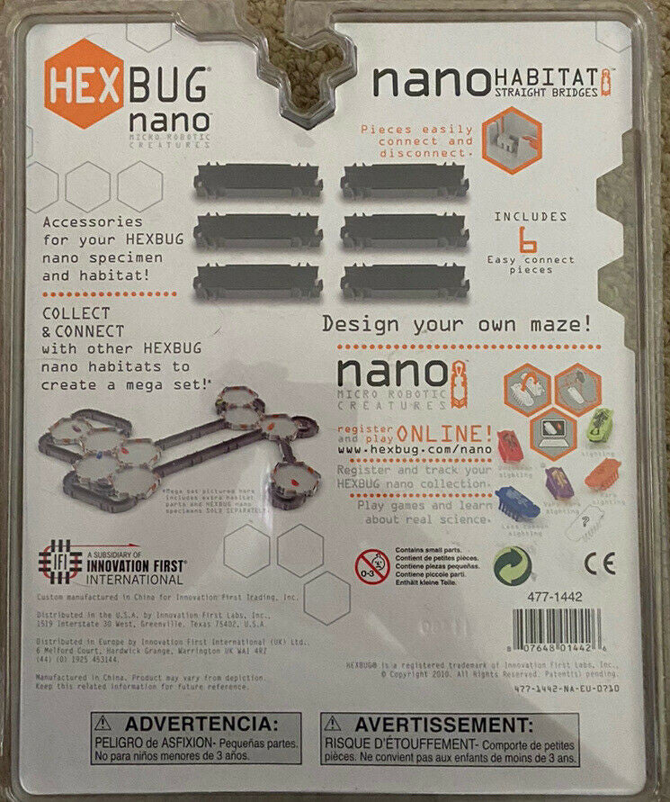 Hexbug 477-1442 Habitat Nano Straight Bridges
