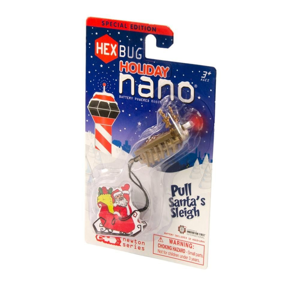 Hexbug Nano Reindeer Pulling Santa Sleigh