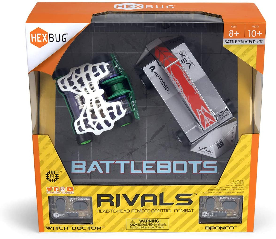 Hexbug BattleBots Rivals 3.0 Twin-Pack - Bronco vs. Witch Doctor