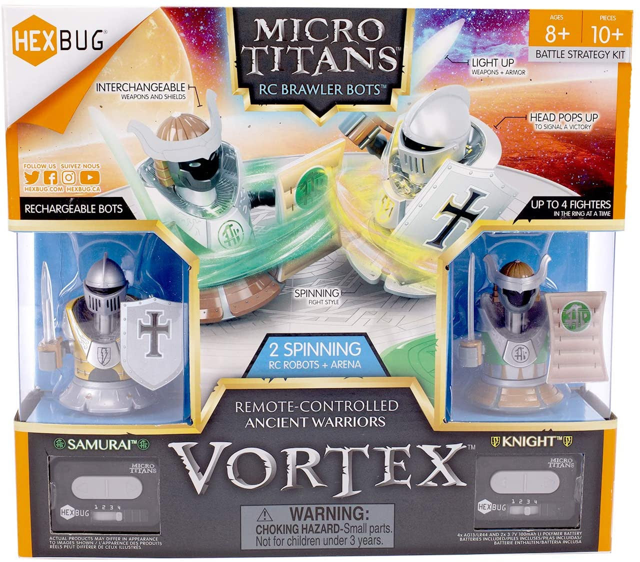 Hexbug Micro Titans Vortex (Knight vs Samurai)