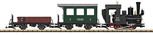 LGB 70502 European Steam Starter Set - LGB 0-4-0T, 2 Cars, Track Circle, Power Pack