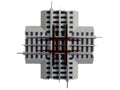 Lionel 6-12019 O Gauge FasTrack 90° Crossover Track