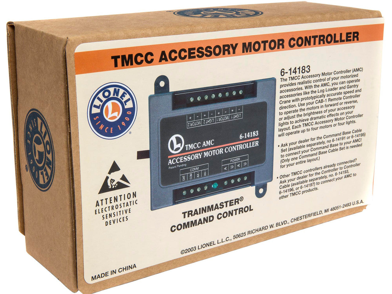 Lionel 6-14183 O Gauge TMCC Accessory Motor Controller/AMC