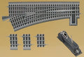 Lionel 6-16828 O Gauge FasTrack O60 LH TMCC Switch