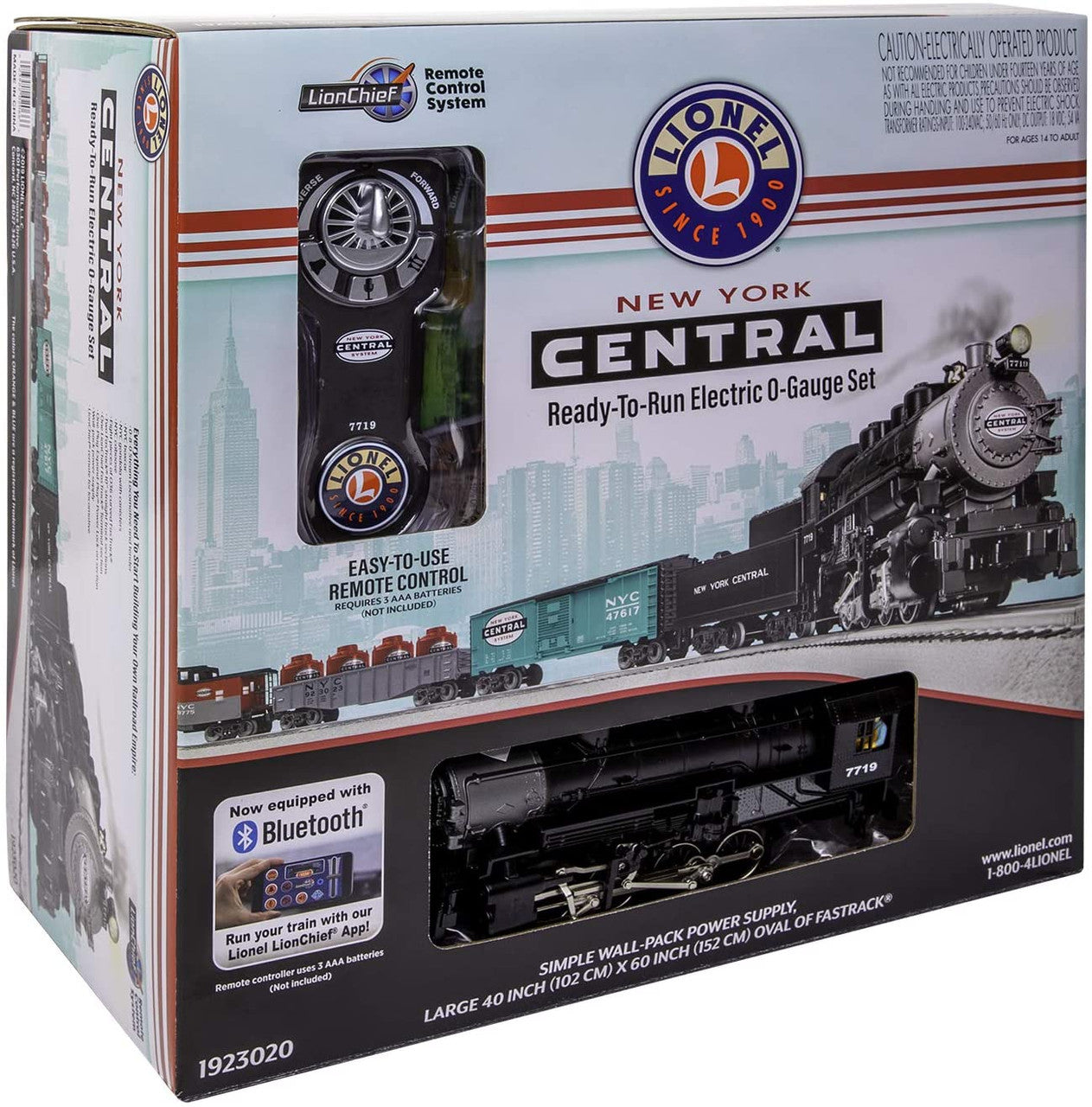 Lionel 1923020 O Gauge LionChief NYC Flyer Steam Freight Set/0-8-0
