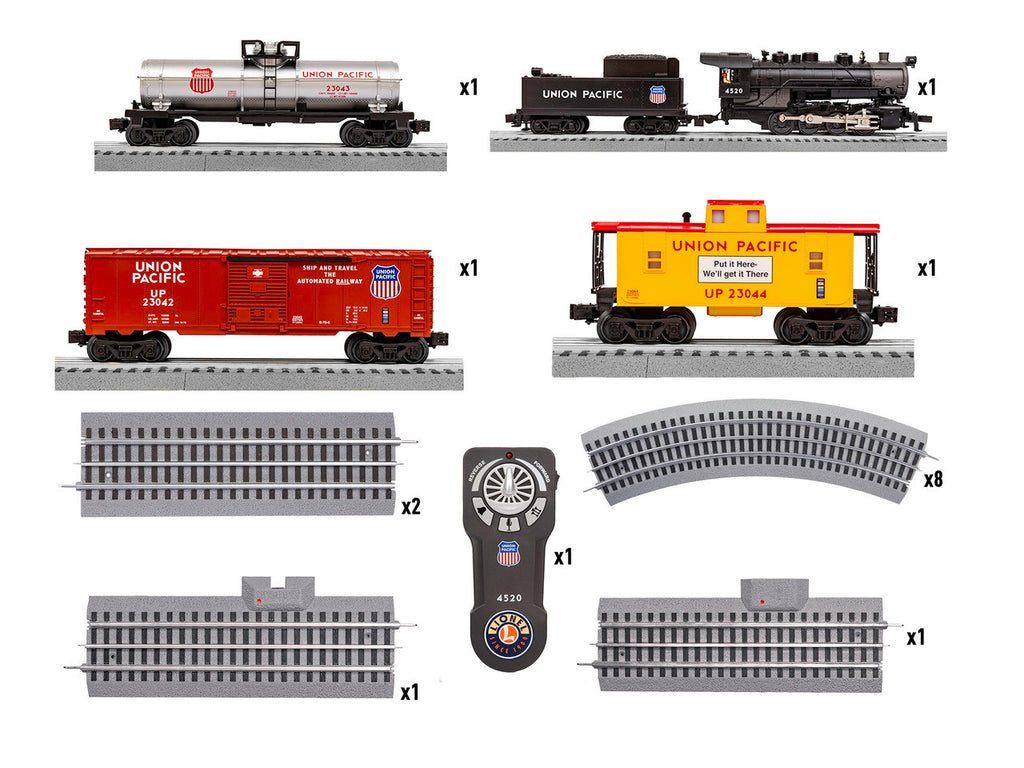 Lionel 1923040 O Gauge LionChief UP Flyer Steam Freight Set/0-8-0 9/23