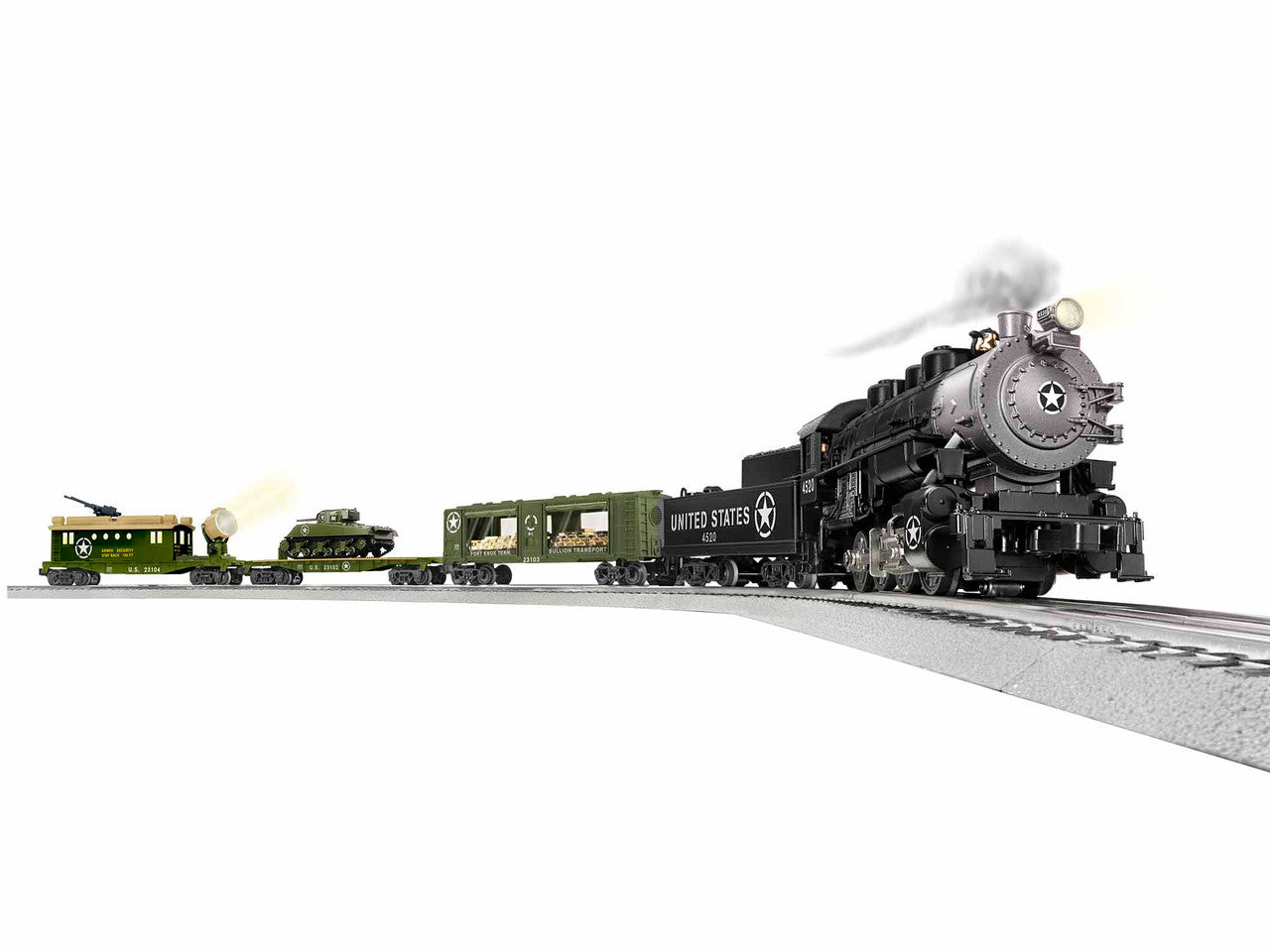 Lionel 1923100 O Gauge DE LionChief US Military Steam Set/0-8-0 9/23