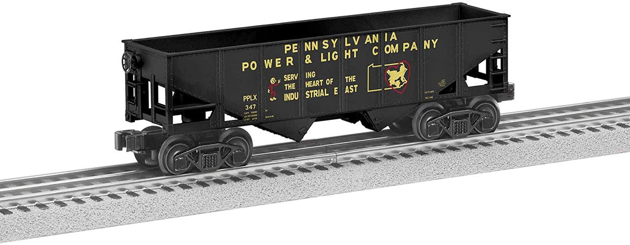 Lionel 1928140 O Gauge 2-Bay Hopper 6pk PP&L