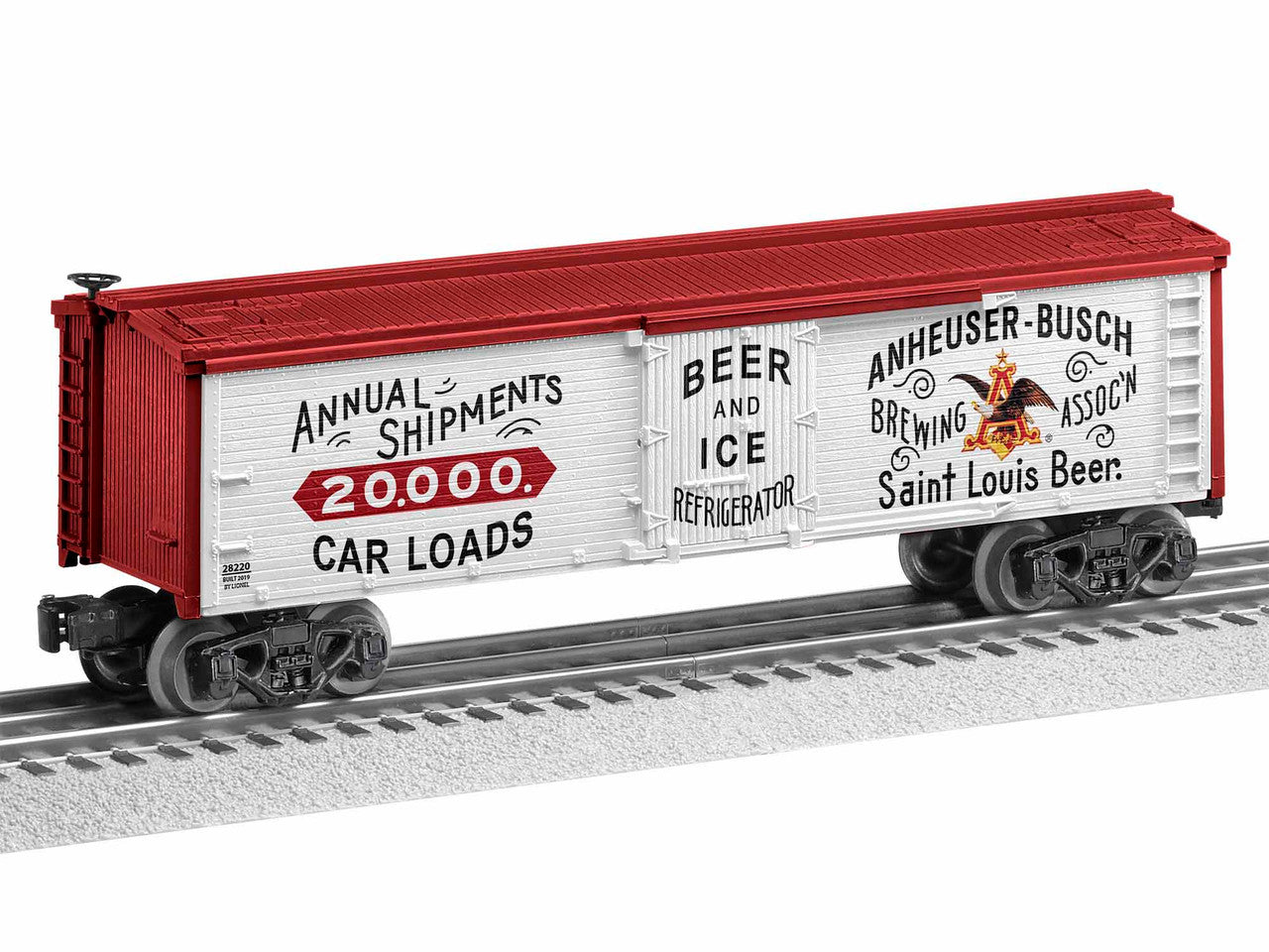 Lionel 1928220 O Gauge Anheuser-Busch 1980's Reefer