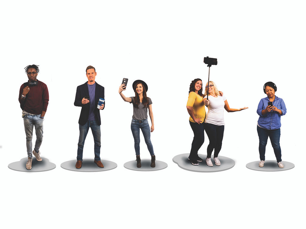 Lionel 1930060 O Gauge Millennial People Figures - 5 Pack