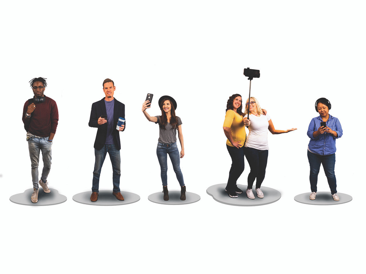 Lionel 1930060 O Gauge Millennial People Figures - 5 Pack