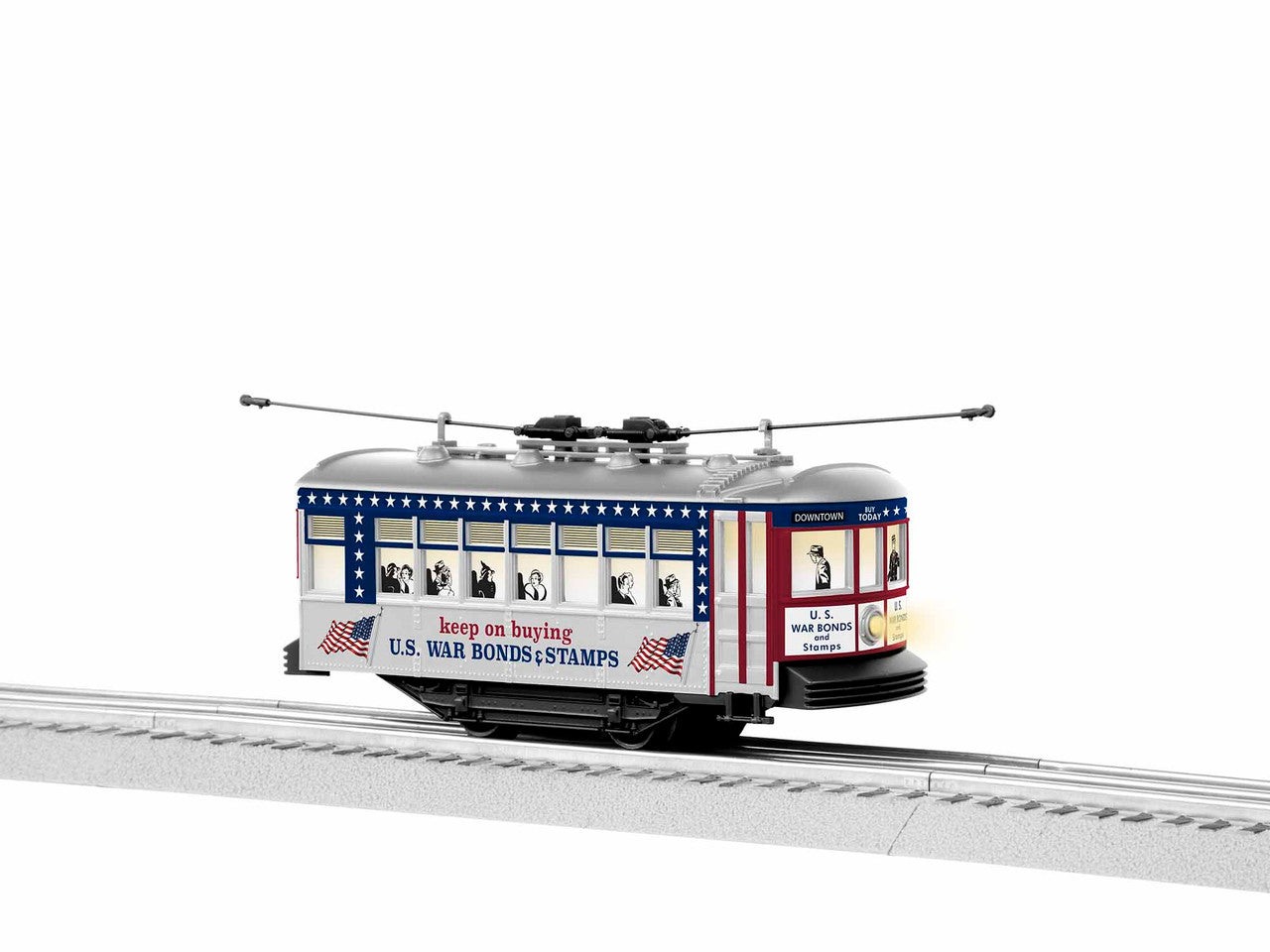 Lionel 1935090 O Gauge USA US War Bonds Trolley